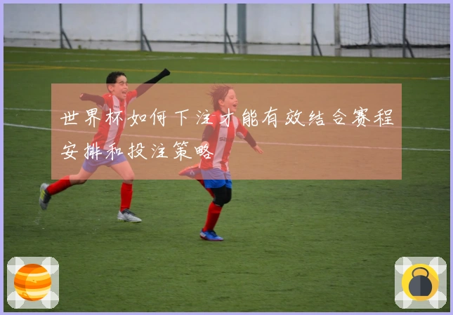 世界杯如何下注才能有效结合赛程安排和投注策略
