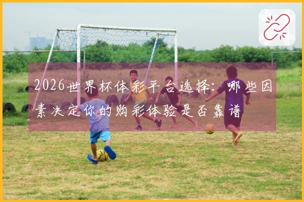 2026世界杯体彩平台选择:哪些因素决定你的购彩体验是否靠谱