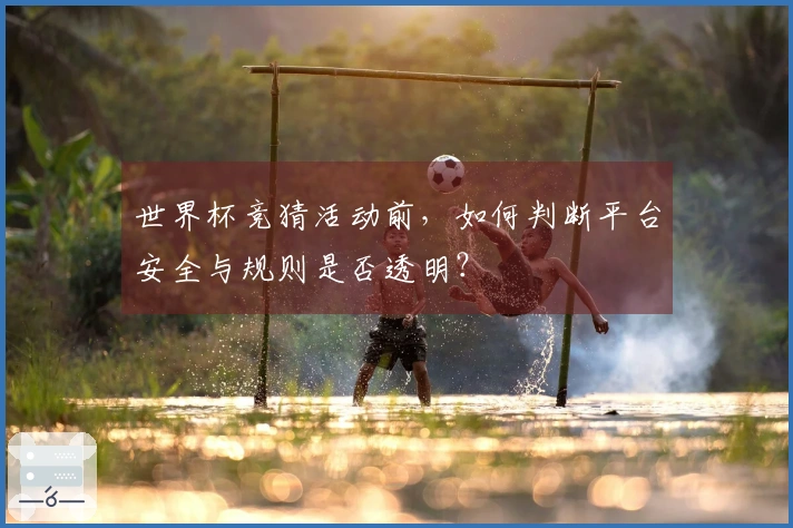 世界杯竞猜活动前，如何判断平台安全与规则是否透明？
